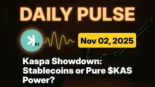 Kaspa Daily (Nov 2) - Kaspa Showdown: Stablecoins or Pure $KAS Power?