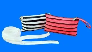 How To Make Zip Type Pencil Pouch | DIY Magic Zip Pouch | Crafts Junction