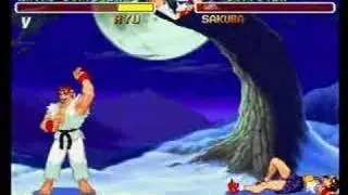 Street Fighter Alpha 2 Ryu vs Sakura