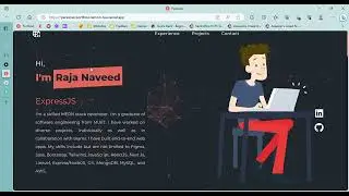 Portfolio using Particles Js || React Js || Tailwind css