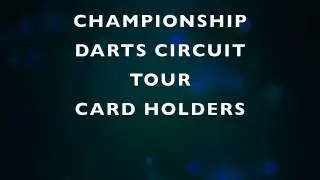 1st Championship Darts Circuit Tour Card holders released