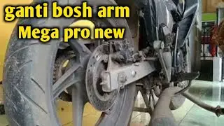 cara pasang bosh arm new Mega pro