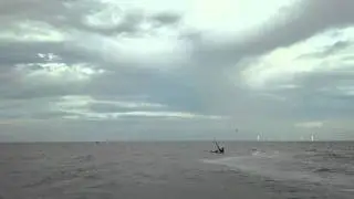 Sam 1st day up kite boarding w push kiting school