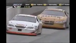 Bodine and McMurray Crash at the Line | 2003 darlingtonraceway.com 200 | NASCAR Busch Series