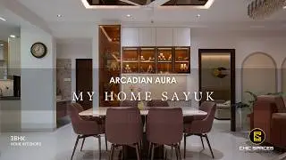 My Home Sayuk | Arcadian Aura | 3BHK Luxury Interior Design Home Tour in Hyderabad