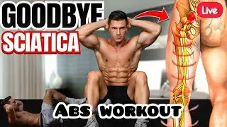 🔴 Relieve Hip & Leg Pain (Sciatica) + Abs & Forearm Training at Home #AbsWorkout #sciaticarelief 