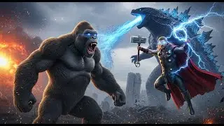 🔥 The Ultimate Showdown ⚔️🦍 King Kong & ⚡ Thor vs 🐉 Godzilla &ndash; Who Reigns Supreme? 👑💥
