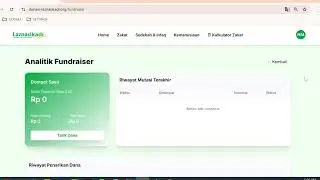 Crowdfunding | 7. Dashboard donasi dan fundraiser