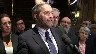 Tom Mulcair criticizes Trudeau's stance at World Economic Forum
