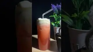 Soothing Korean Plum Juice. ASMR Pour & Sip#ASMR #PlumJuice #KoreanDrink #RelaxingShorts #JuiceASMR