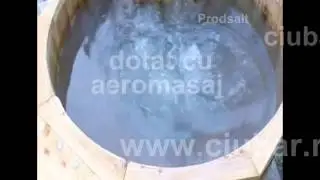ciubar din lemn  cu aeromasaj