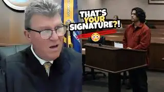 Defendant Signs Like This and the Judge Stops Everything 😳⚖️
