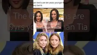 olsen twins are 9yrs younger than tia & tamera #Hollywood #twins #olsentwins #tia&Tamera