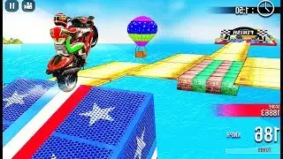 GT Mega Ramp Bike Stunts Free - Extreme Motor Racing Game - Android GamePlay