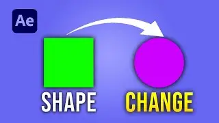 After Effects: Change a Square to a Circle + Change Color (Beginner Tutorial)