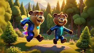 Six Bumble Bears Bounce in Boots | Bouncy Bear Song for Kids | Counting & Action Nursery Rhyme