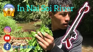 Karenni spearfishing in Nai Soi River and Hey Ka River in Mae Hong son, Thailand 🇹🇭. 😱