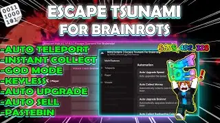 🌊 ESCAPE TSUNAMI FOR BRAINROTS 2026 SCRIPT PASTEBIN!! ROBLOX | AUTO TELEPORT, GOD MODE | (FREE)