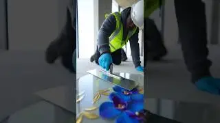 Beautiful Flower 3D Epoxy work! Most Satisfaction video ever  #epoxyfloor #satisfying  #diy  #short