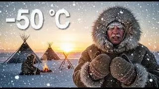 Life at 50&deg;C : Nenets Nomads Yamal | Island, Siberia 2025 | 4K
