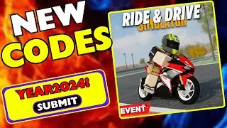[CODES]  Ride and Drive Simulator CODES 2024! Roblox Codes for  Ride and Drive Simulator
