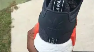 Adidas NMD R1 Dark Grey Solar Red S31510 3M Reflective