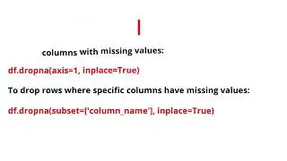 Dropping and Filling Null Values in Pandas