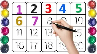 123 numbers, Counting, numbers, 1 to 20 numbers, numbers song, Alphabet, kids education
