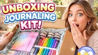 Unboxing journaling kit. Surprise , ASMR story