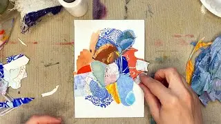 Valuing Balance in Art & Life - Connecting to my Center #balancedlife #artcomposition #collageart
