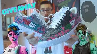 CUSTOM BAPE GHOUL TROOPER FORTNITE SNEAKERS! (GIVEAWAY)