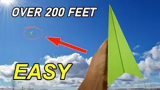 Paper Planes 200 FEET!! How To Make Paper Airplane That Flies Far