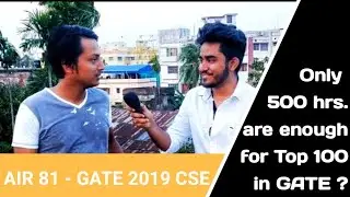 Strategy For GATE | Gourab Dipta Ghosh(Rank 81 in Gate 2019)