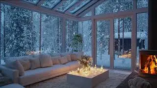 Relaxing Winter Piano with Fireplace Sounds for Studying, Working and Unwinding