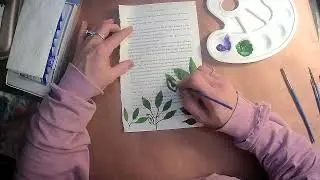 Painting on book pages, packing paper, & butcher paper!