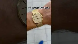Super classy old money style Patek 🔥 Would you wear this? #luxurywatches #watches