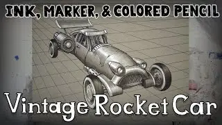 Vintage Rocket Car