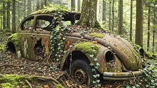 Abandoned Volkswagen Beetle Found Deep in the Forest — Full Rescue & Restoration Journey