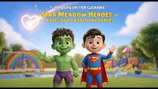 Hulk Kid & Superman Kid Save Earth From a Giant Meteor - Kids Animation