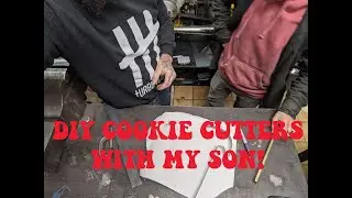 I made cookie cutters with my son!