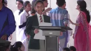 LSeS Present Special Assemby International Science Day Grade VIII