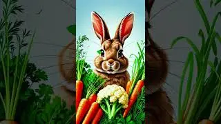 Super Bunny&rsquo;s Epic Day: Rabbit Adventures & Food Fun!  #aianimation  #ytshorts #rabbit #bunny #AI