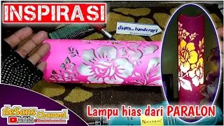 Step by step membuat lampu hias dari paralon motif bunga || kreasi paralon