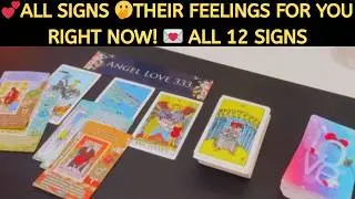 💕 ALL SIGNS 🤭 THEIR FEELINGS (LOVE) FOR YOU RIGHT NOW! 💌 ALL 12 ZODIAC SIGNS! LOVE TAROT READING