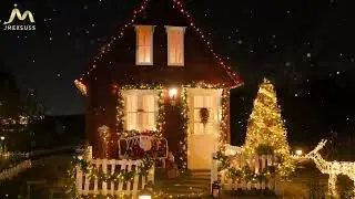 2 Pack Solar Christmas Lights Outdoor, Total 400 LED 151FT Solar String Lights Outdoor Water