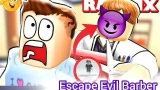 ESCAPE THE EVIL BARBER OBBY Roblox#gameplay# #youtubeshorts #viral #roblox #games #evilbarber
