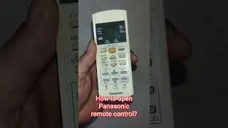 Открытие пульта дистанционного управления кондиционером Panasonic