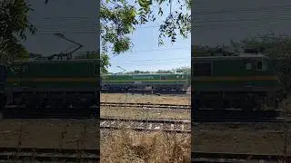 Moula Ali WAG9HC with coal loaded freight train arriving Akola Junction.