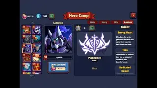Realm Defense Awaken. Lancelot, before and after unlock rank 7. TD Games.