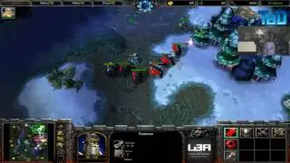 Warcraft III #138 - Chainsaw Human vs NightElf (Melting Valley)